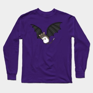 Vampire bat gerbil (cute brown gerbil Halloween costume) Long Sleeve T-Shirt